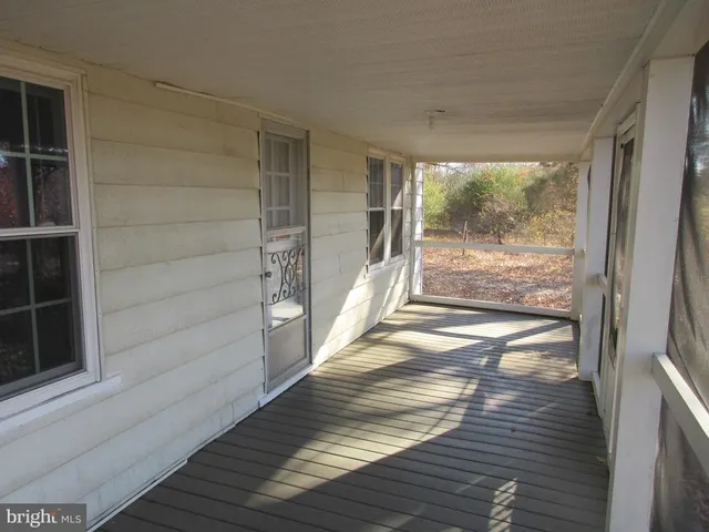a view of a porch