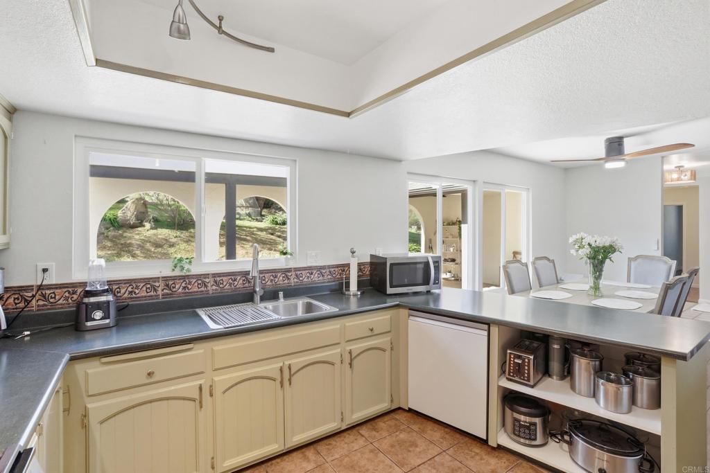 3340 Skytrail Ranch Road Jamul, CA 91935 - Photo 19 of 42 a kitchen with stainless steel appliances granite countertop a sink and a white cabinets