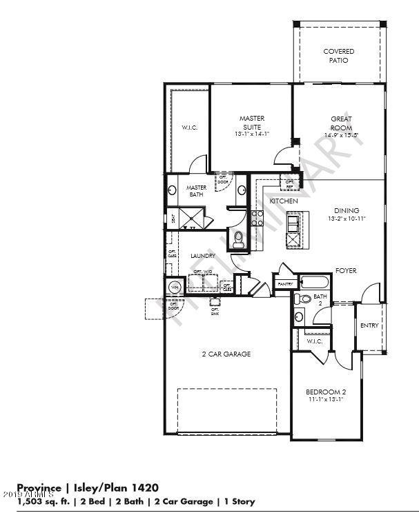 41674 West Cribbage Road Maricopa, AZ 85138 - Photo 21 of 21 Floor Plan Province Preserve Isley 1420