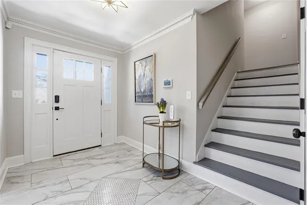 a view of entryway and hall