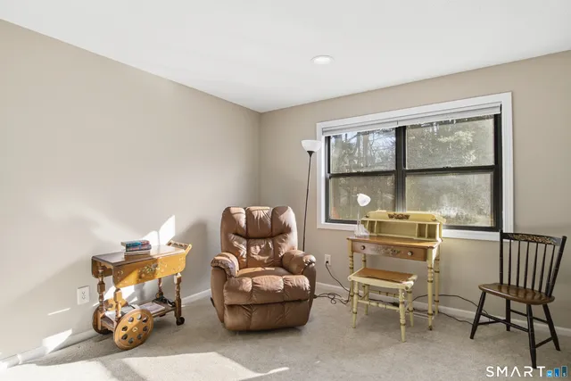 a room with furniture and a window