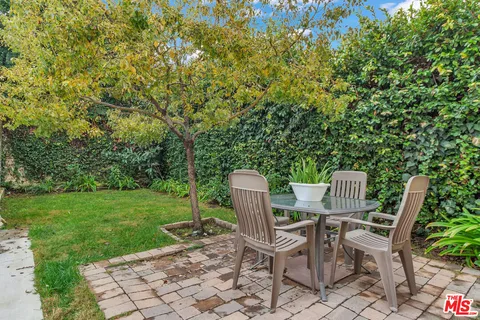 a backyard of a house