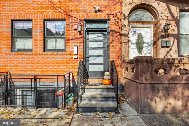 a front view of a house