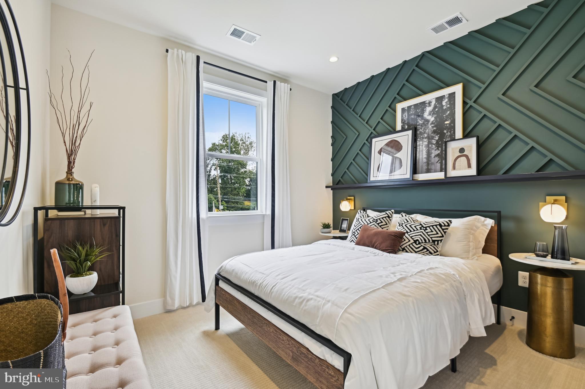 13812 Pecan Ridge Way Bowie, MD 20715 - Photo 24 of 44 a bedroom with a bed and wall painting