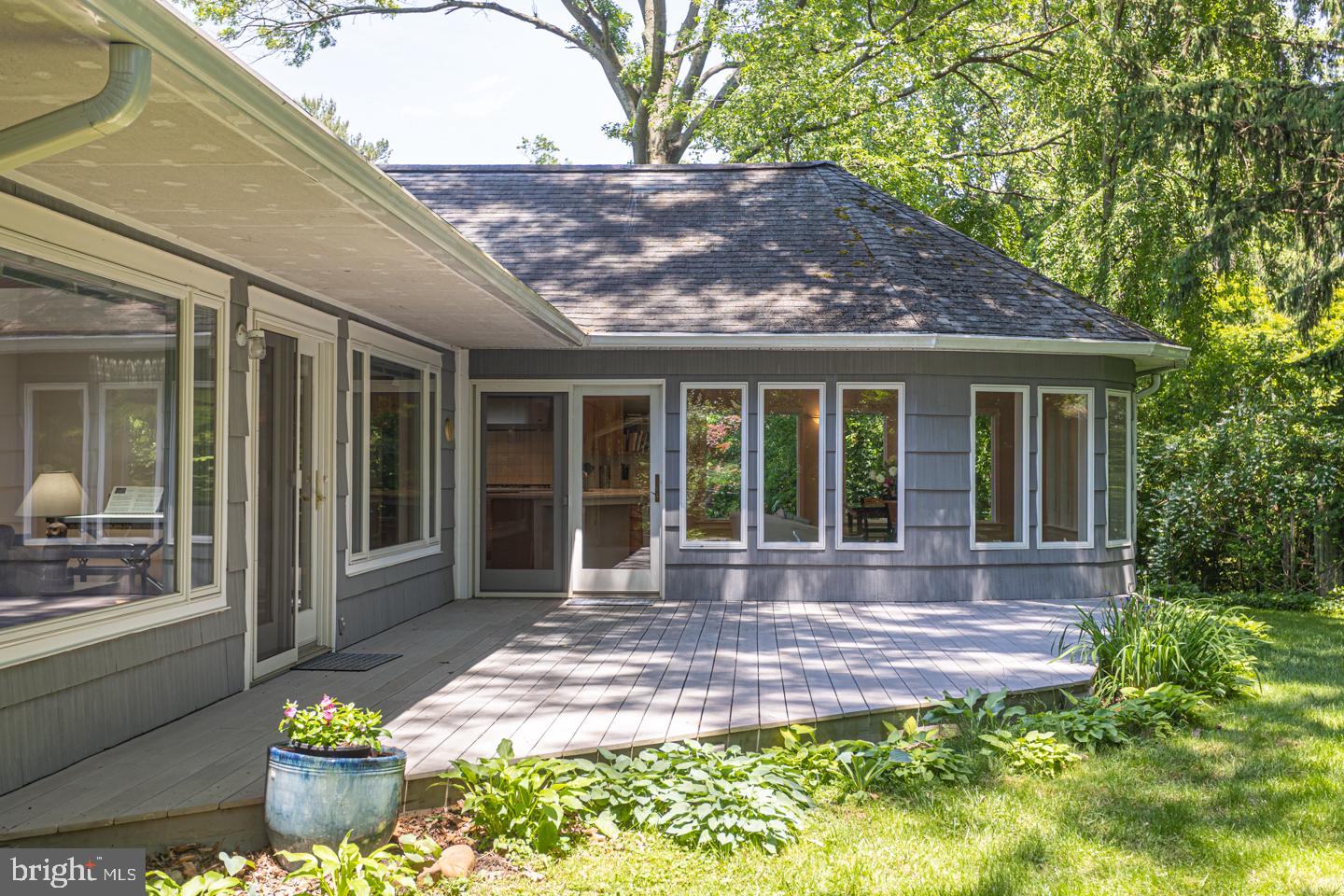 100 Ovington Road Yardley, PA 19067 - Photo 34 of 40 Backyard Deck- Access from Living rm and Kitchen
