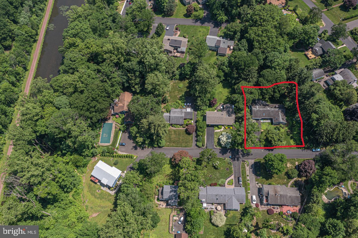 100 Ovington Road Yardley, PA 19067 - Photo 39 of 40 Proximity to canal and Towpath