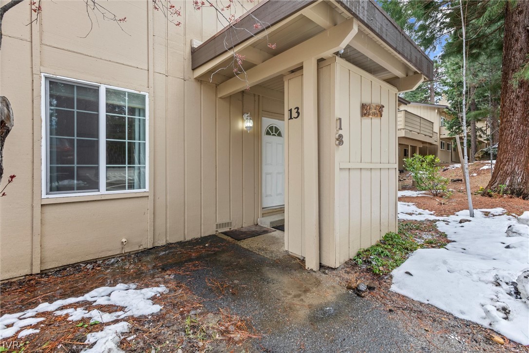 321 Ski Way, Unit 13 Incline Village, NV 89451 - Photo 2 of 26 Covered Entrance and storage locker