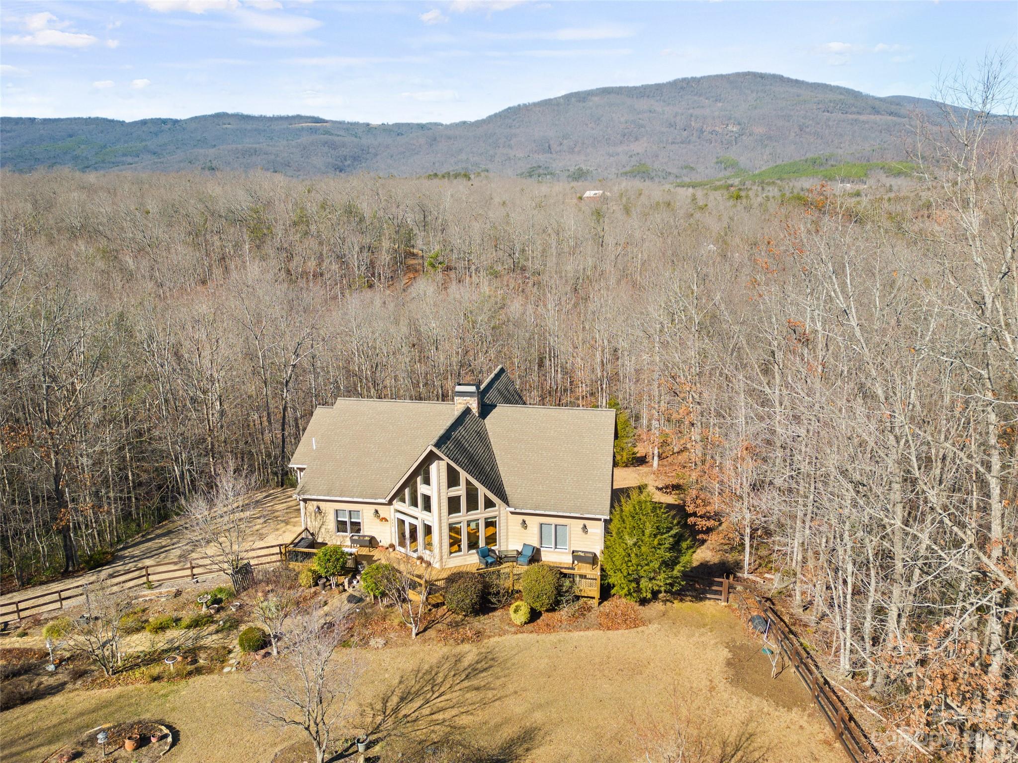 340 Highland View Lane Mill Spring, NC 28756 - Photo 1 of 48 a view of a lake with a mountain in the background