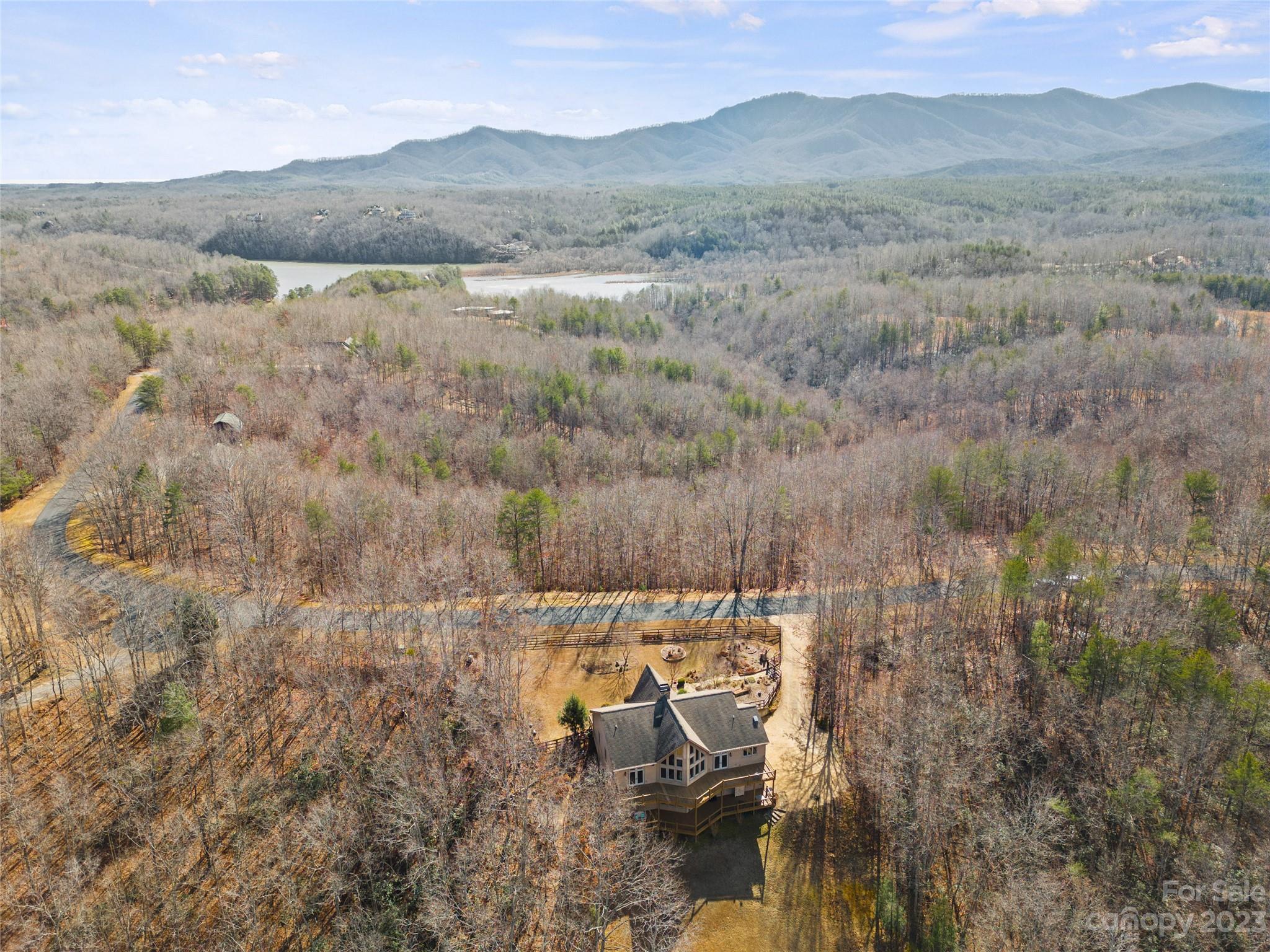 340 Highland View Lane Mill Spring, NC 28756 - Photo 5 of 48 a view of a town with mountains in the background