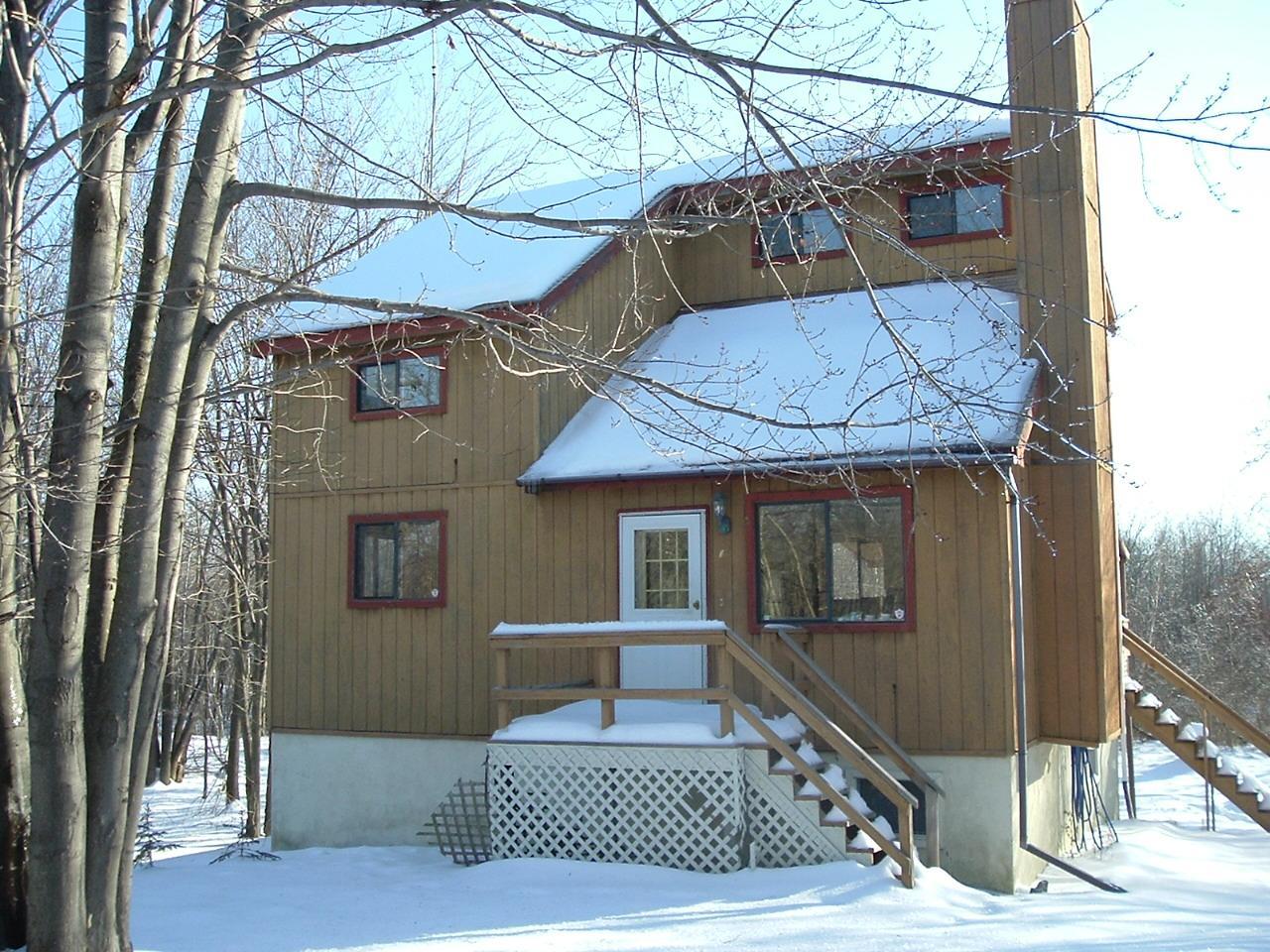 a view of a house with a door