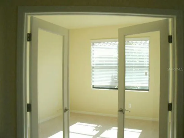 a bathroom with a window