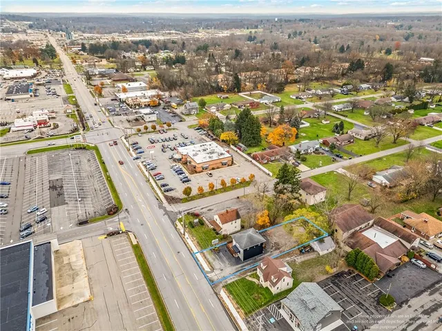 an aerial view of a city