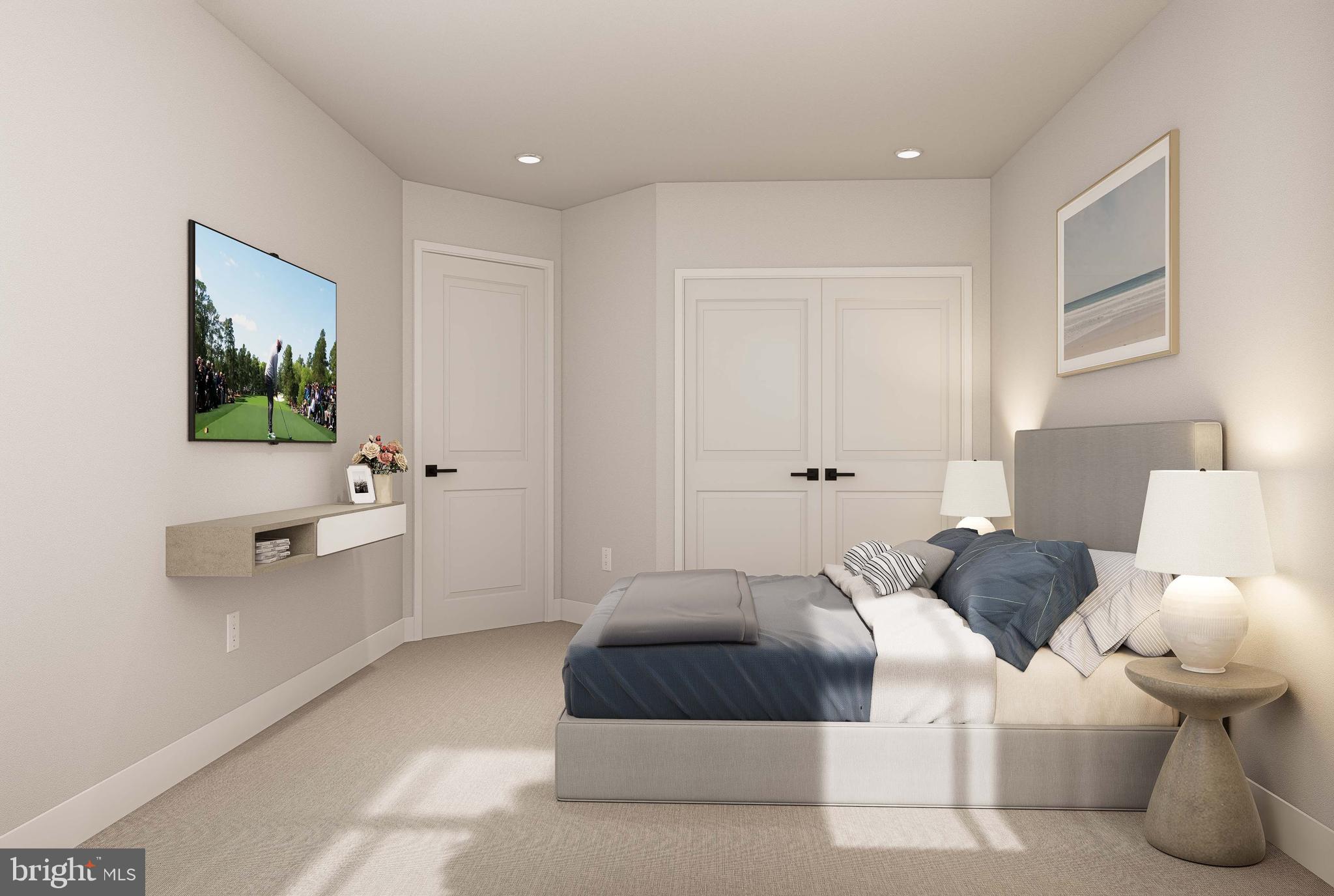 403 Pennybrook Court, Unit 2 Flourtown, PA 19031 - Photo 11 of 19 a spacious bedroom with a bed and a flat screen tv