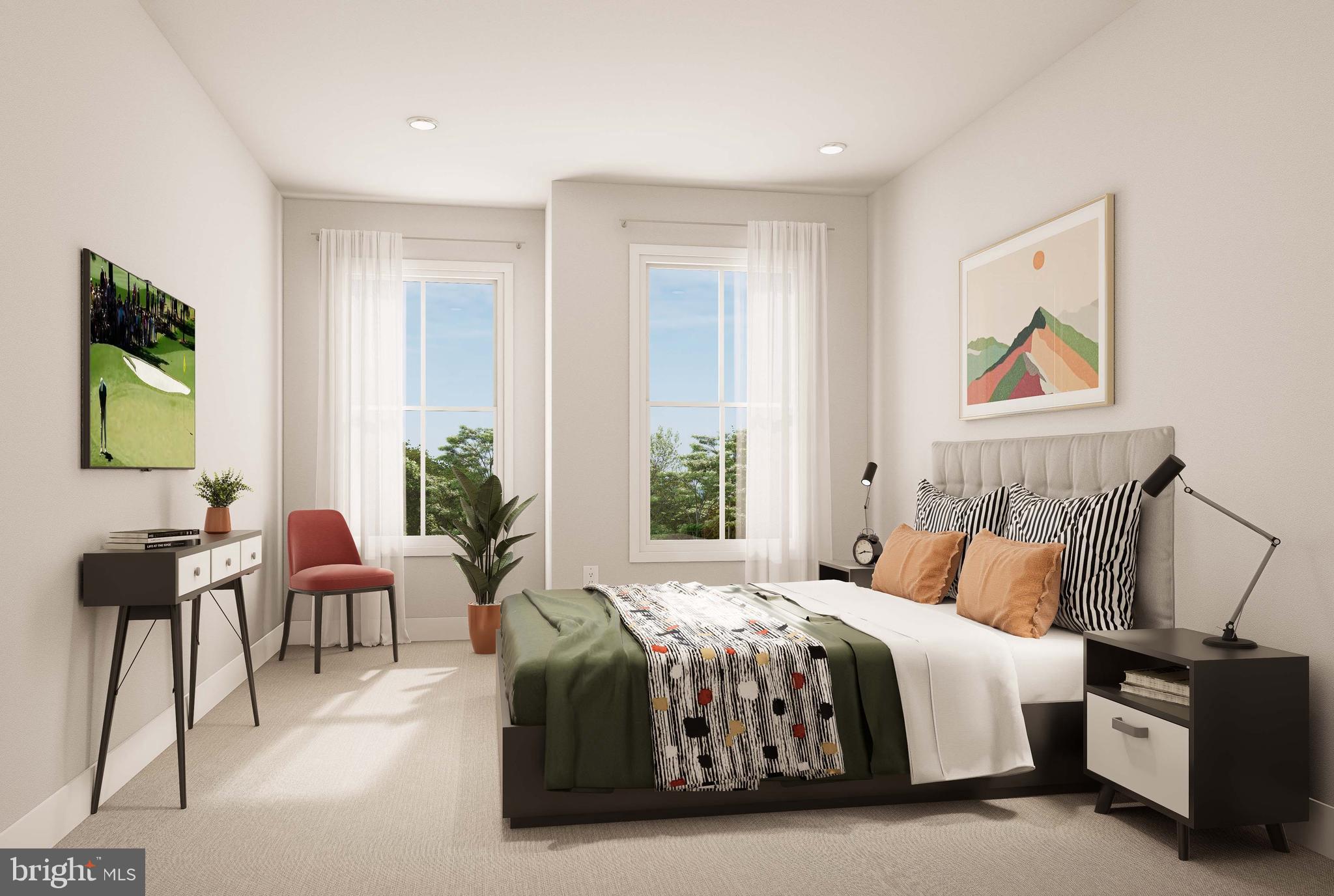 403 Pennybrook Court, Unit 2 Flourtown, PA 19031 - Photo 13 of 19 a bedroom with a bed and a painting on the wall