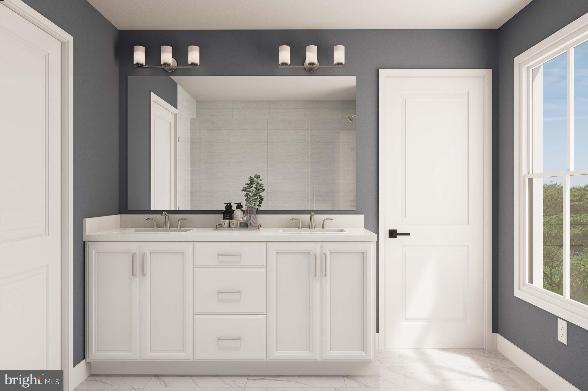 403 Pennybrook Court, Unit 2 Flourtown, PA 19031 - Photo 16 of 19 a bathroom with a sink vanity and a mirror