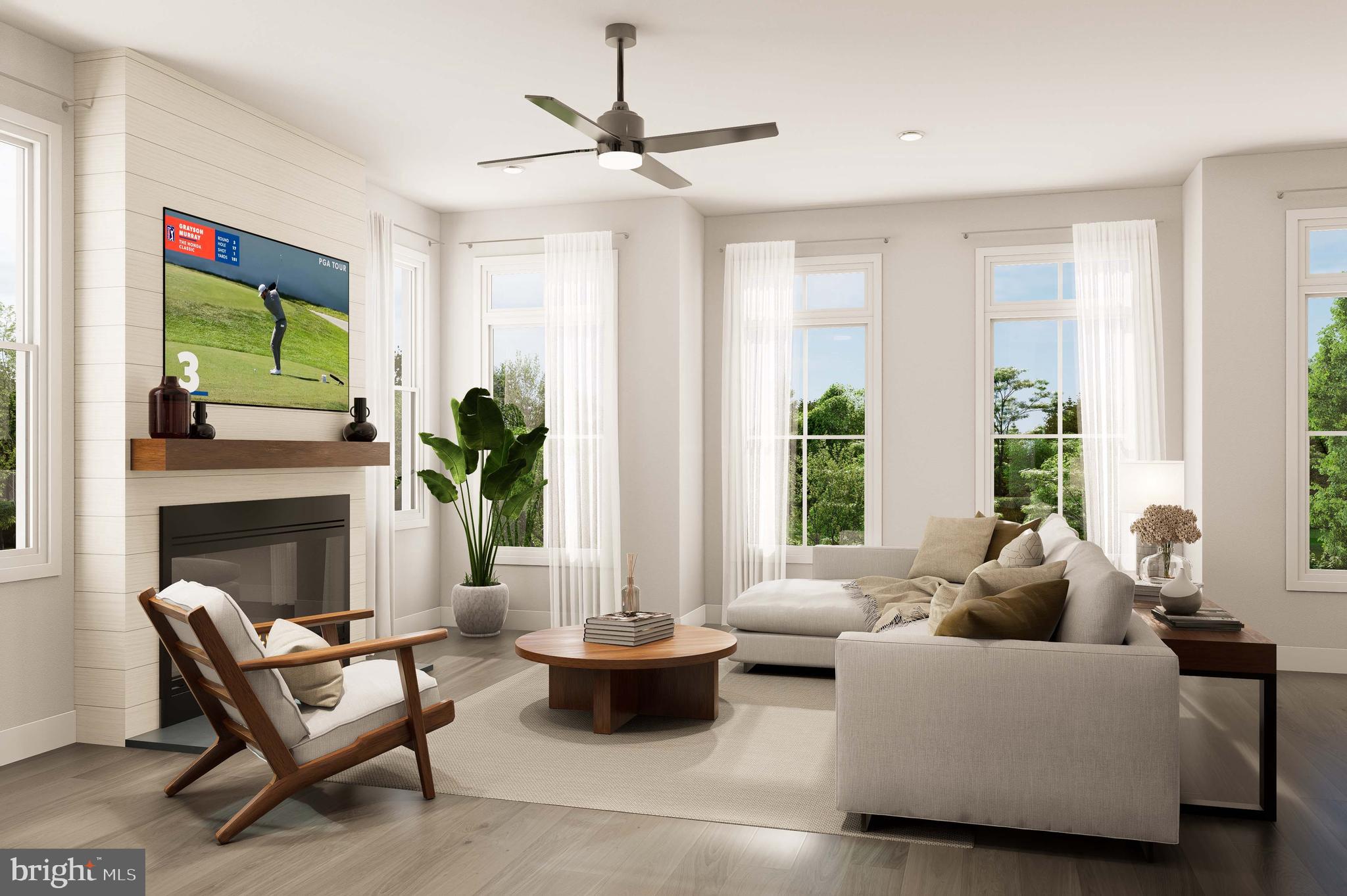 403 Pennybrook Court, Unit 2 Flourtown, PA 19031 - Photo 9 of 19 a living room with furniture and a fireplace