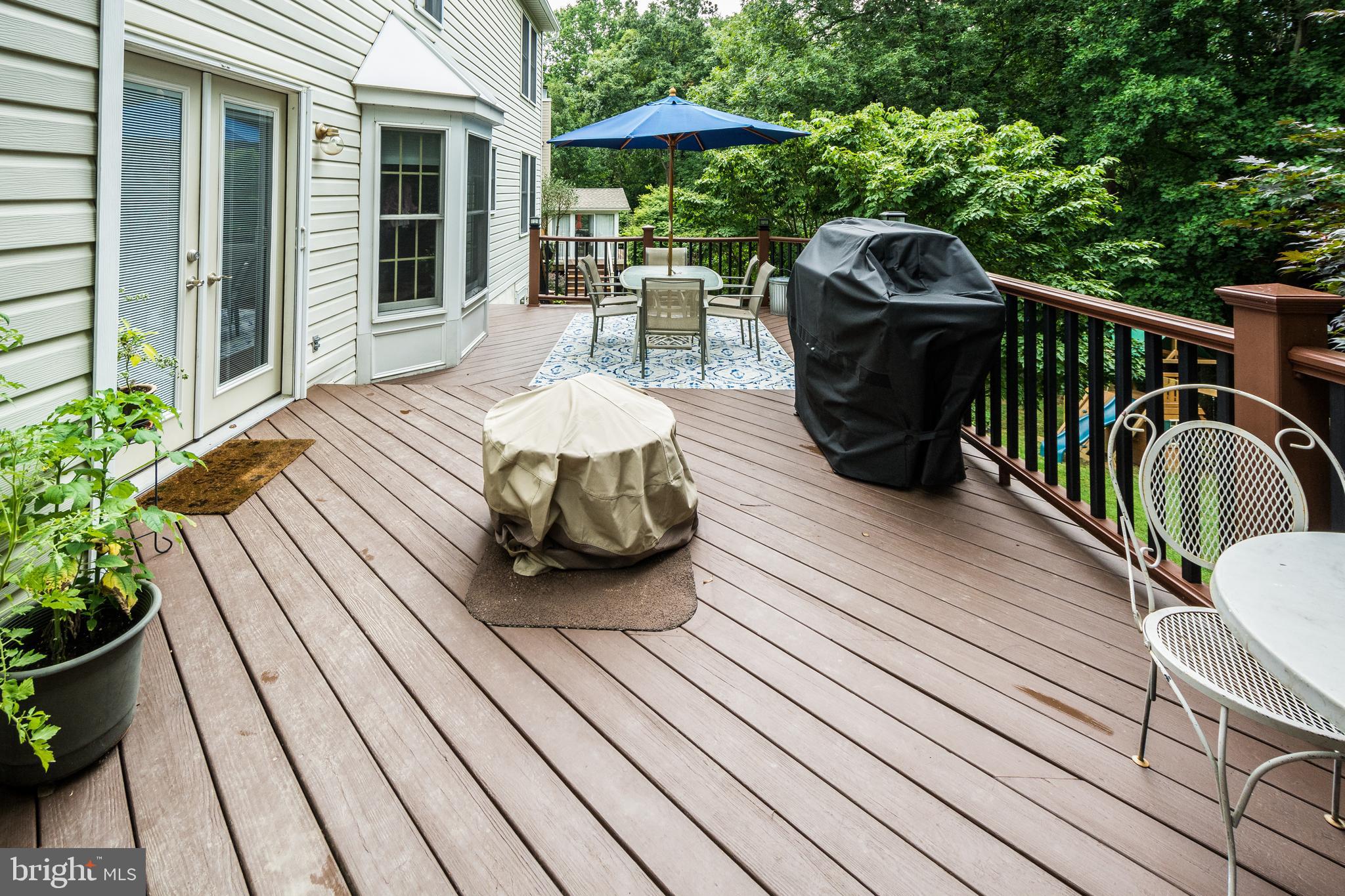 419 Rambler Road Bel Air, MD 21015 - Photo 42 of 49 Expansive Rear Deck has Updated Railings and Light