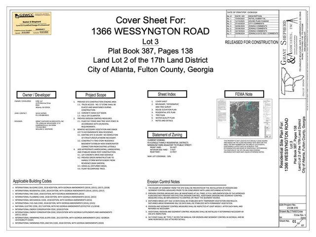 $2,699,999 | 1366 Wessyngton Road Northeast, Atlanta, GA 30306