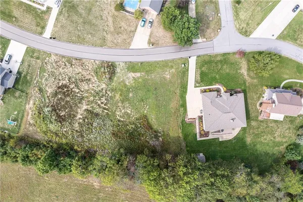 a bird view of a house