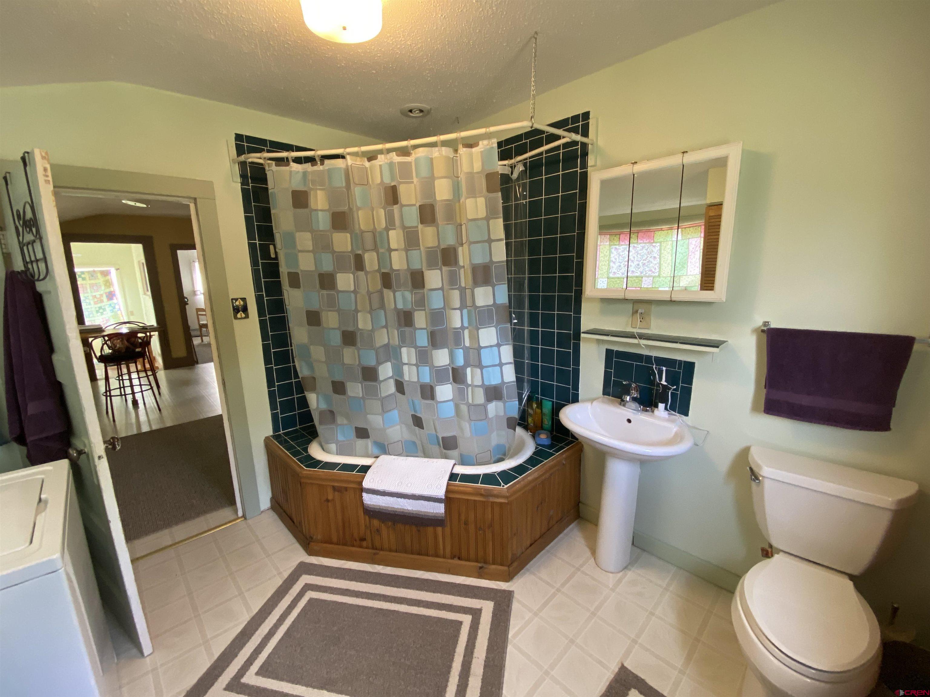 21236 Lanning Road Austin, CO 81410 - Photo 11 of 21 a bathroom with a toilet a sink and a shower