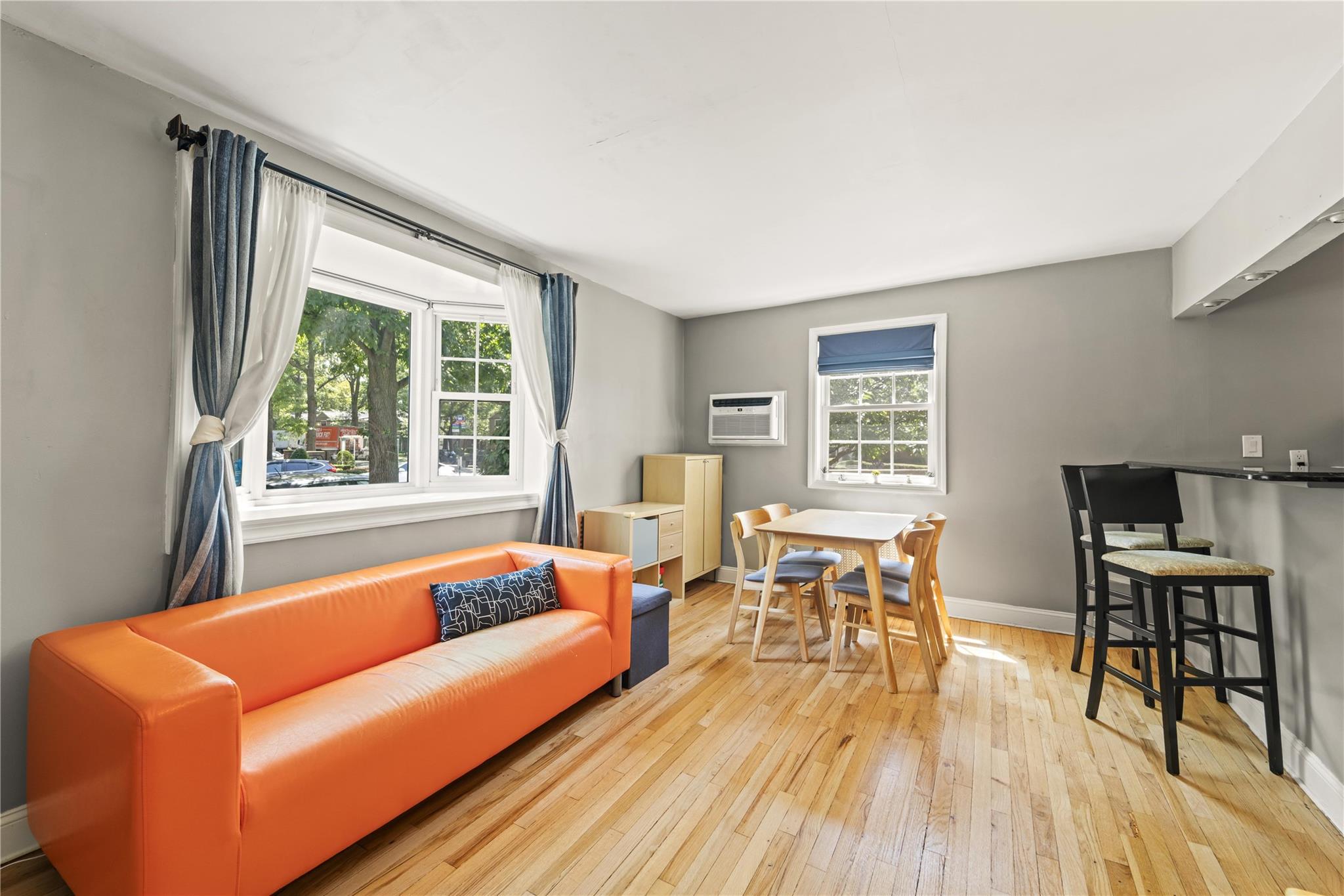 221-03 67th Avenue, Unit 1 Queens, NY 11364 - Photo 2 of 14 a living room with furniture and a large window