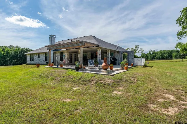 a outdoor space with furniture