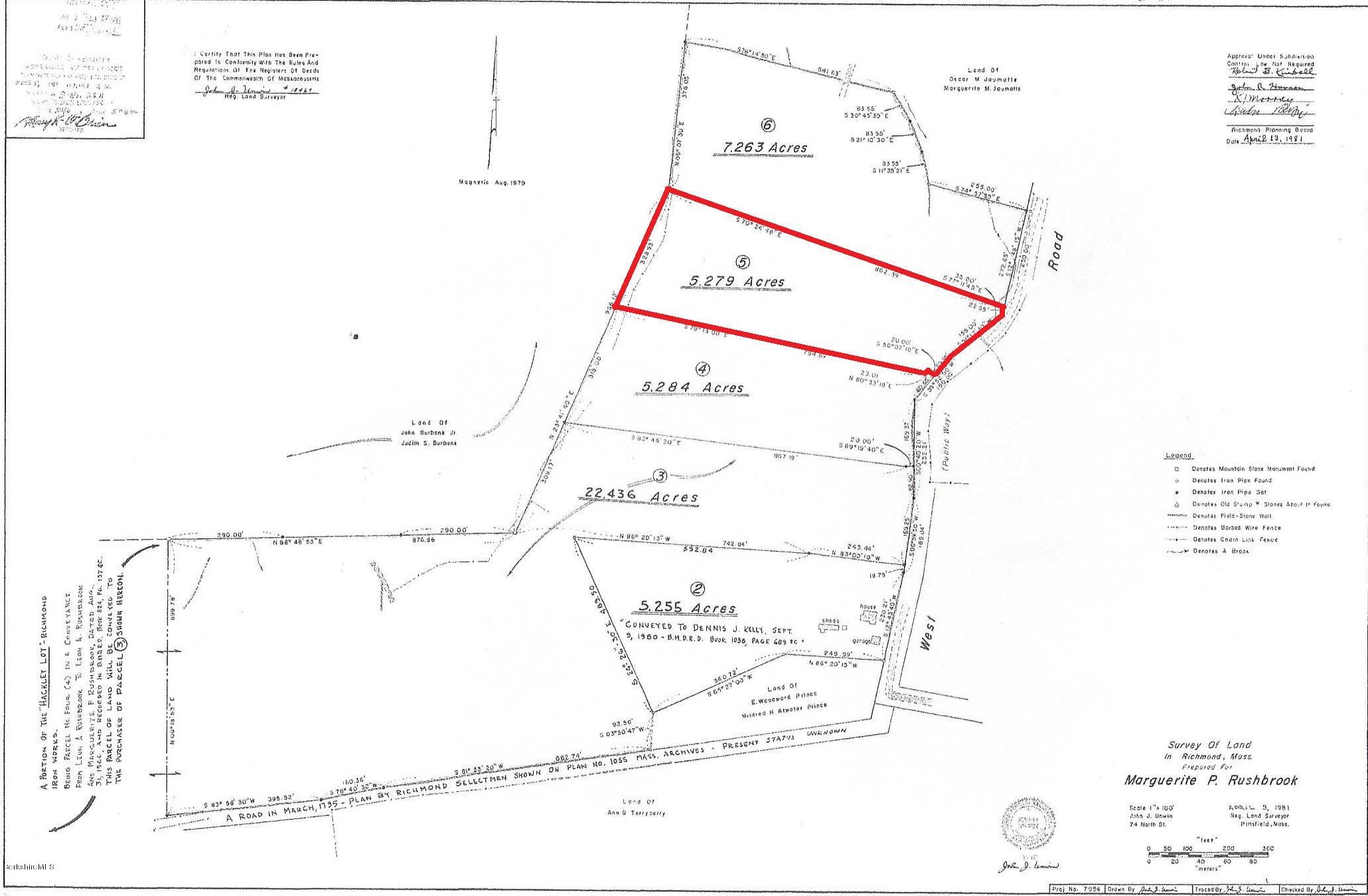 950 W Road Richmond, MA 01254 - Photo 1 of 3 Recorded Plan