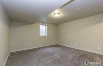 an empty room with an entryway