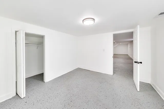 a view of an empty room