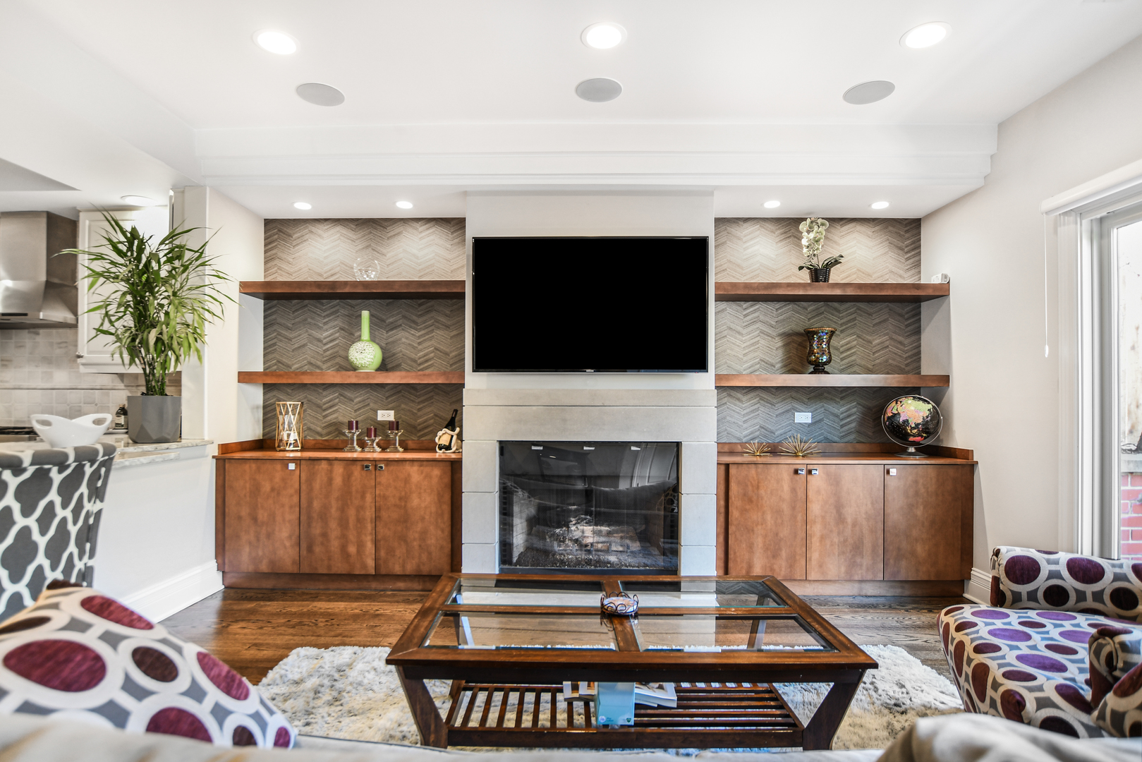 2224 North Wayne Avenue Chicago, IL 60614 - Photo 15 of 36 a living room with furniture and a fireplace