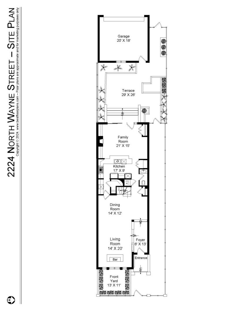 2224 North Wayne Avenue Chicago, IL 60614 - Photo 33 of 36 a picture of a floor plan
