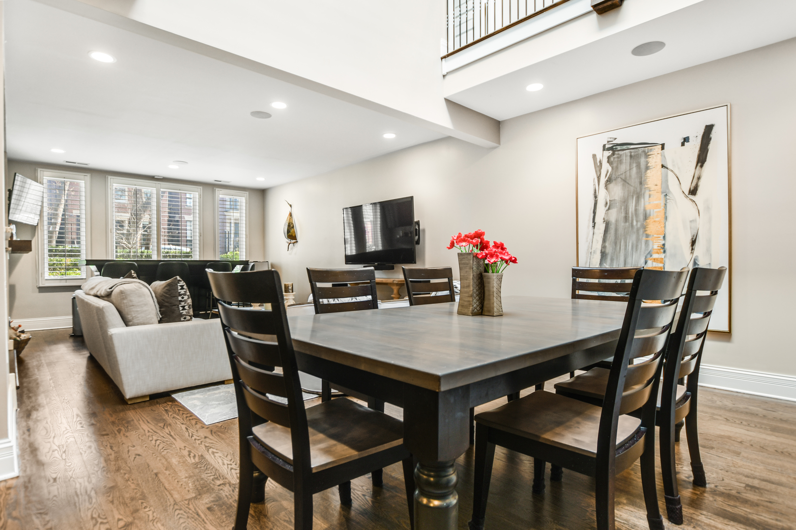 2224 North Wayne Avenue Chicago, IL 60614 - Photo 7 of 36 a view of a dining room with furniture and wooden floor