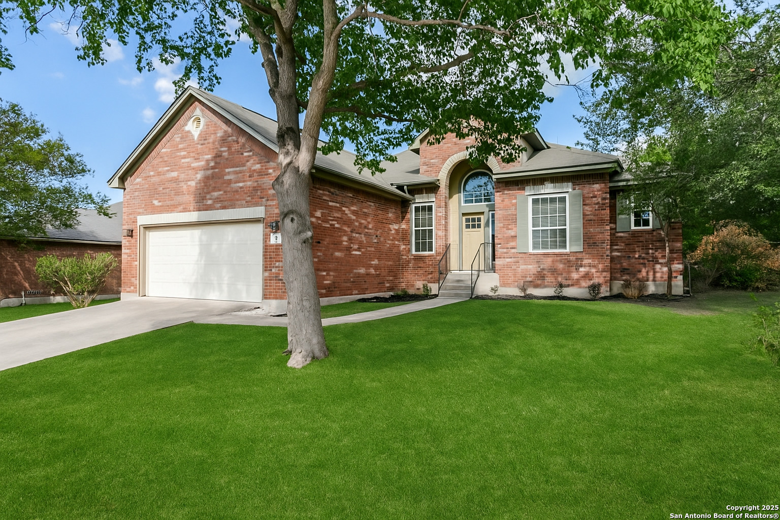 112 Spring Fawn Cibolo, TX 78108 - Photo 2 of 26 front view of house with a yard