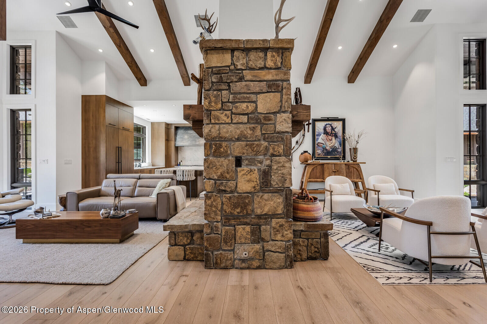 38 Diamond A Ranch Road Carbondale, CO 81623 - Photo 18 of 158 Living Room and Great Room with fireplac