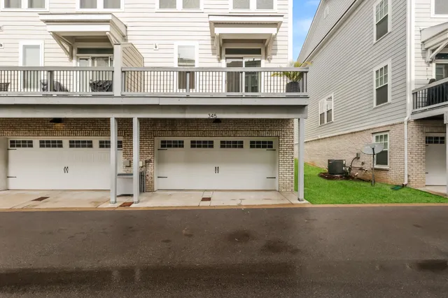 a view of a building with a street