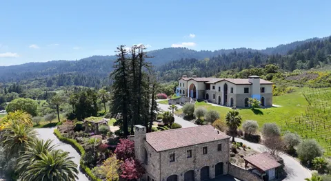 an aerial view of multiple house