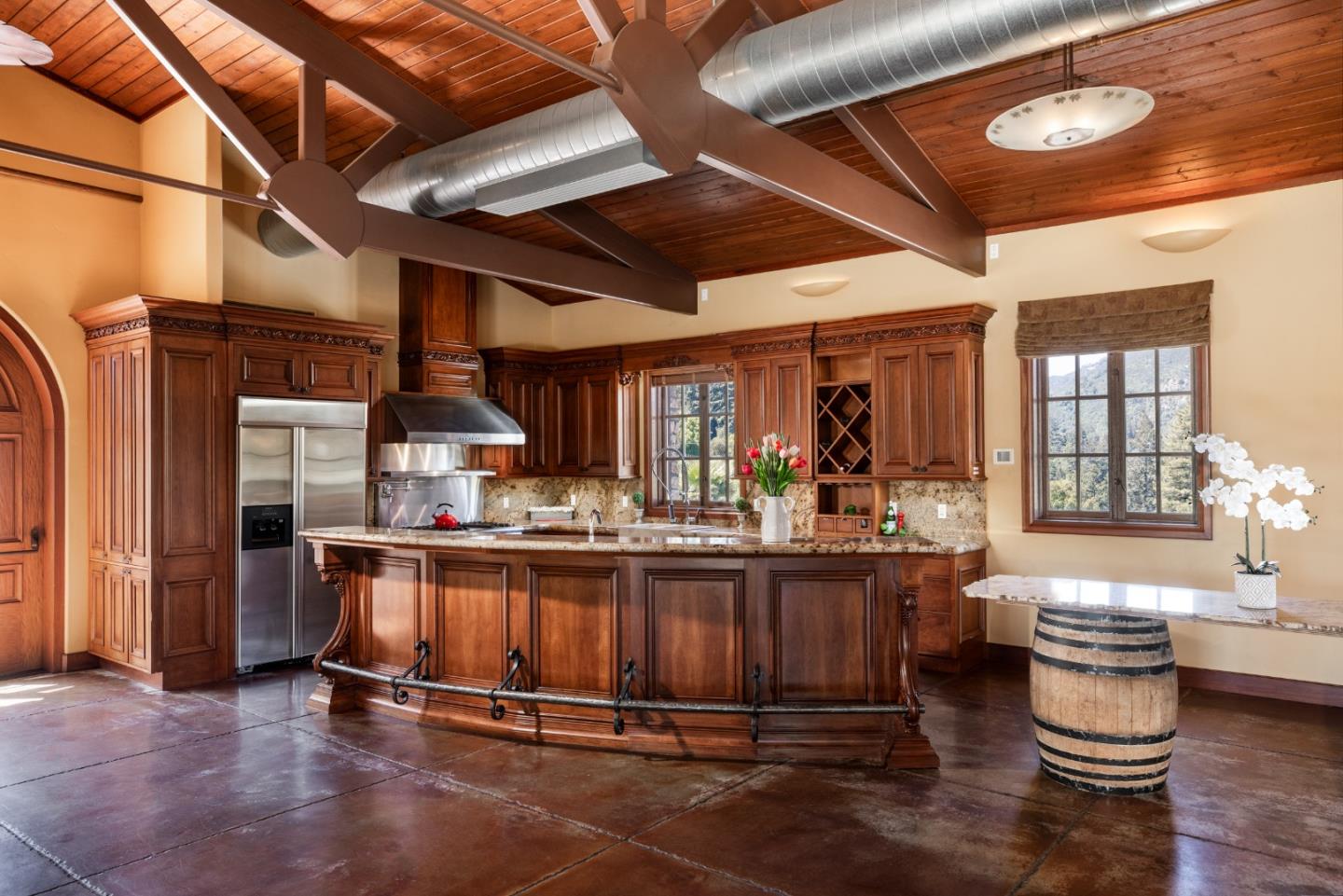 18550 Black Road Los Gatos, CA 95033 - Photo 15 of 44 a kitchen with sink and wooden cabinets