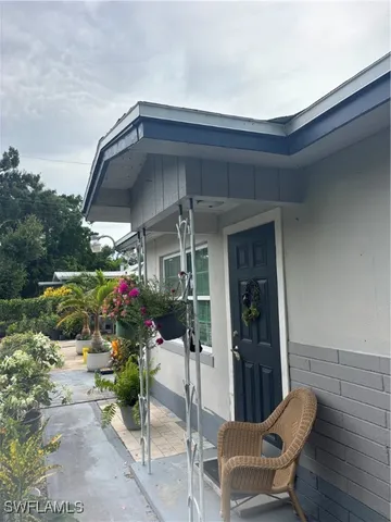 a view of a house with patio