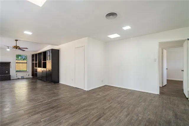 a view of an empty room