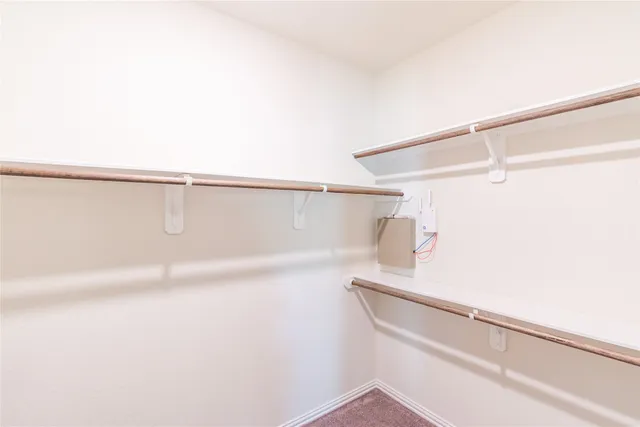 a close up view of racks on the wall