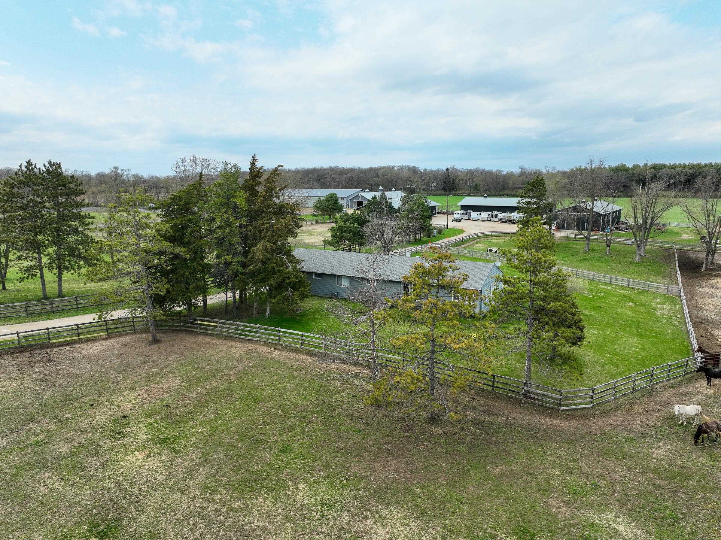 8206 Bull Valley Road Bull Valley, IL 60098 - Photo 5 of 24 an aerial view of a houses with outdoor space