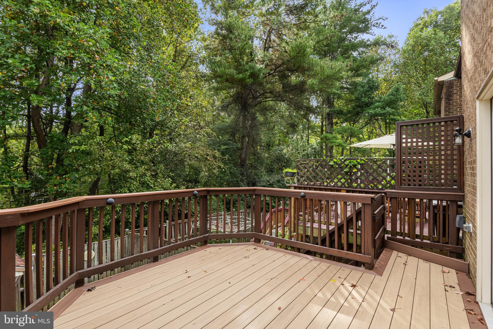 5825 High Bluff Court Burke, VA 22015 - Photo 40 of 52 a balcony with wooden floor and fence