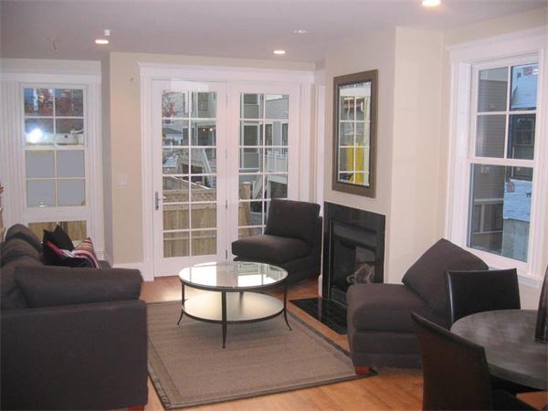 16 Decatur Street, Unit 16 Cambridge, MA 02139 - Photo 2 of 9 a living room with furniture and a potted plant