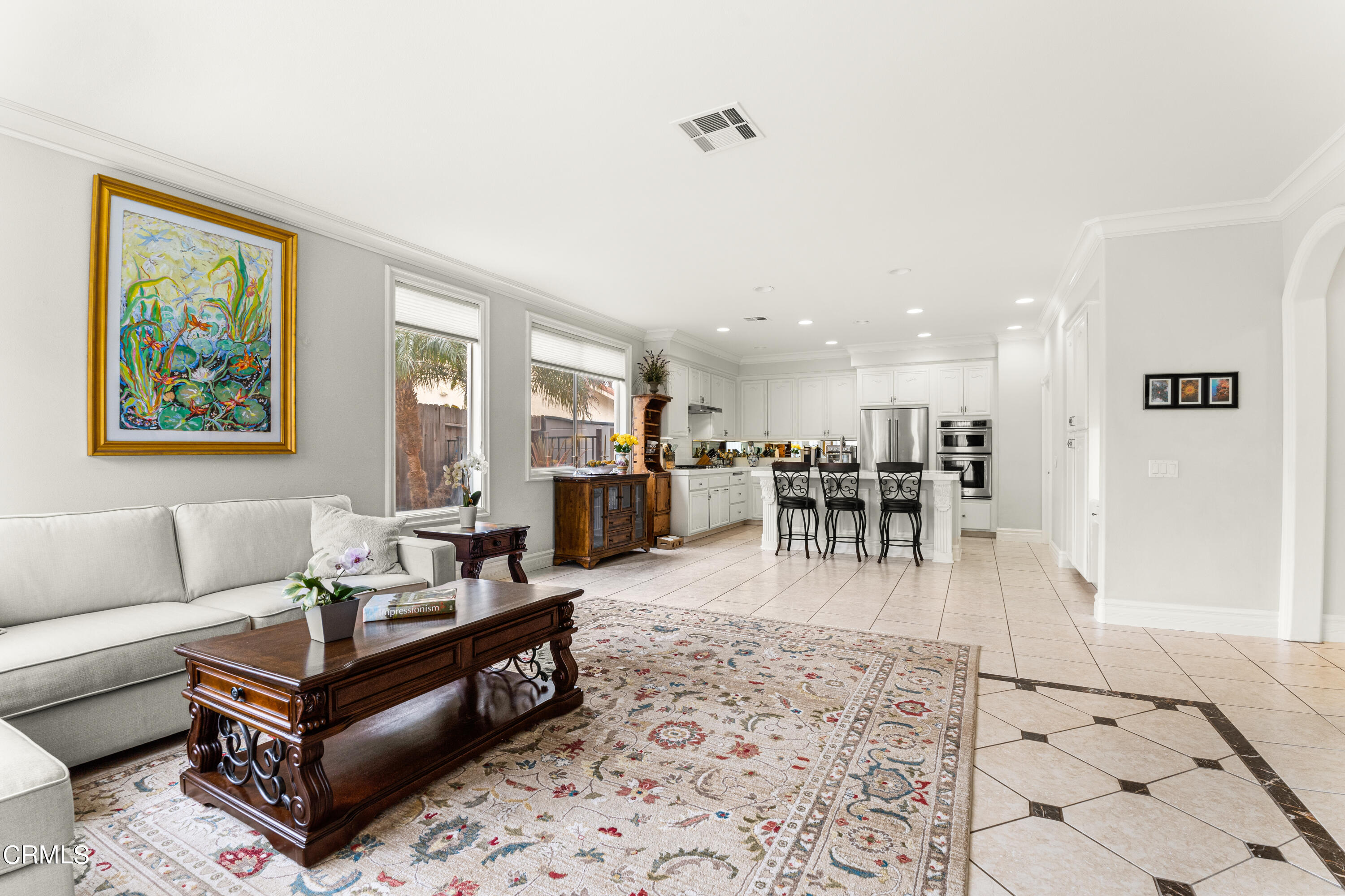 1555 Corte Olivas Camarillo, CA 93012 - Photo 16 of 45 a living room with furniture and a view of kitchen