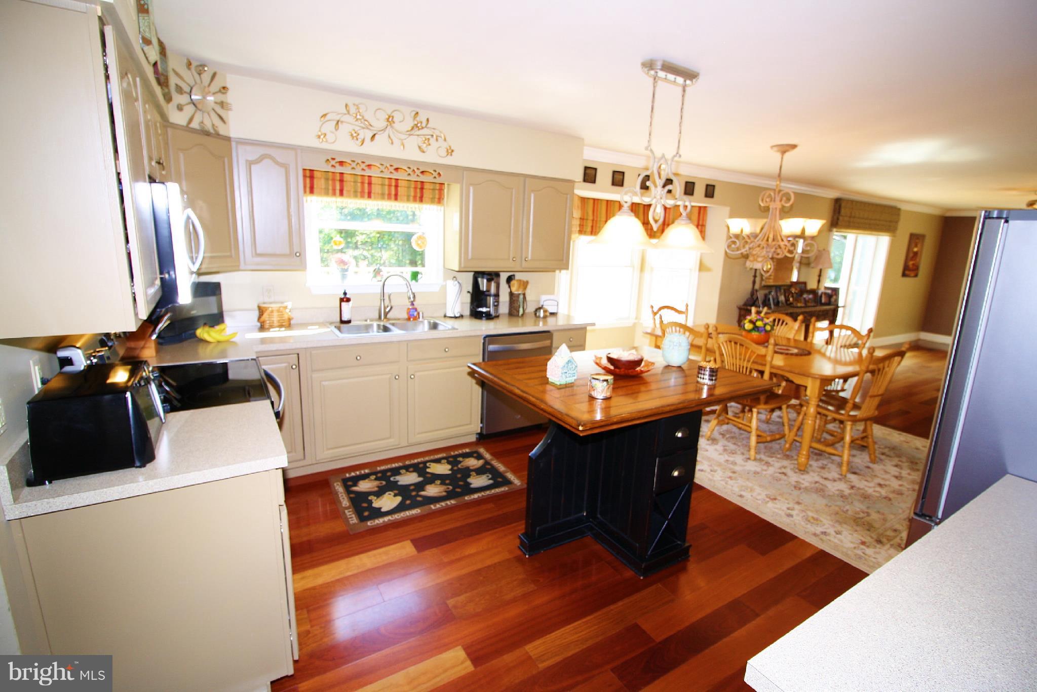 1155 Quarry Road Pylesville, MD 21132 - Photo 12 of 35 Kitchen w/ Custom Wood Island