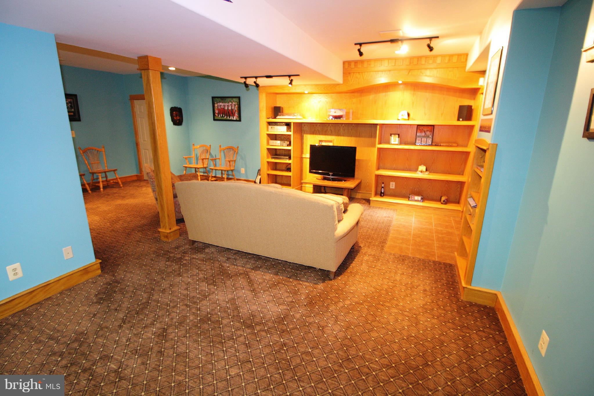 1155 Quarry Road Pylesville, MD 21132 - Photo 32 of 35 Family Room w/ Custom Entertainment Built in