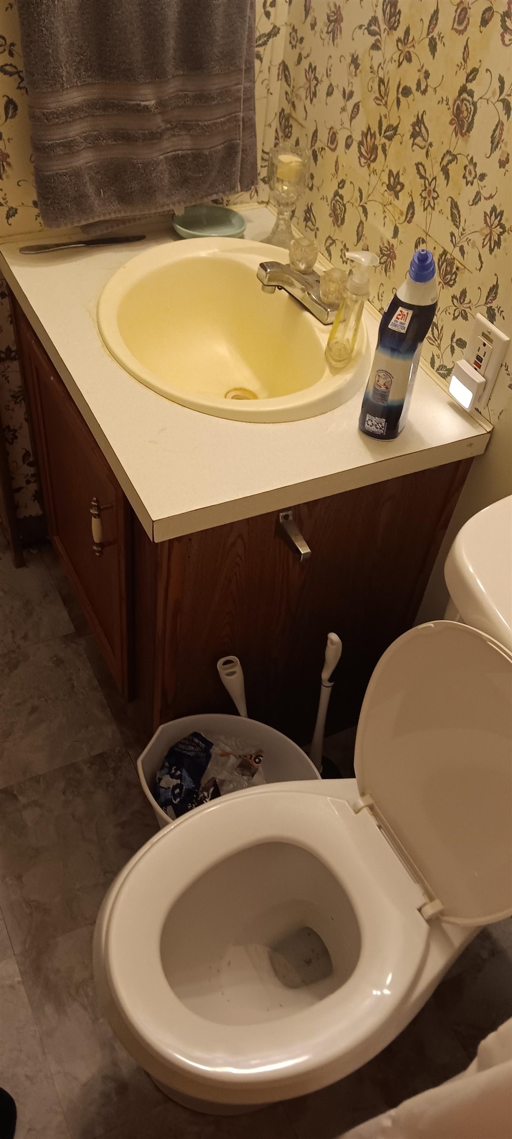 100 Academy Road Pulaski, TN 38478 - Photo 7 of 36 Bathroom featuring vanity and wallpapered walls