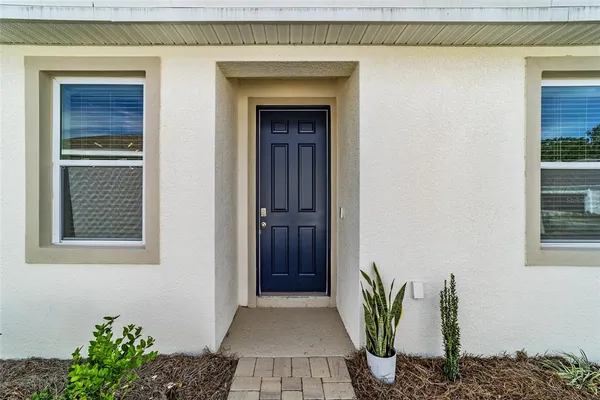 a view of front door of house