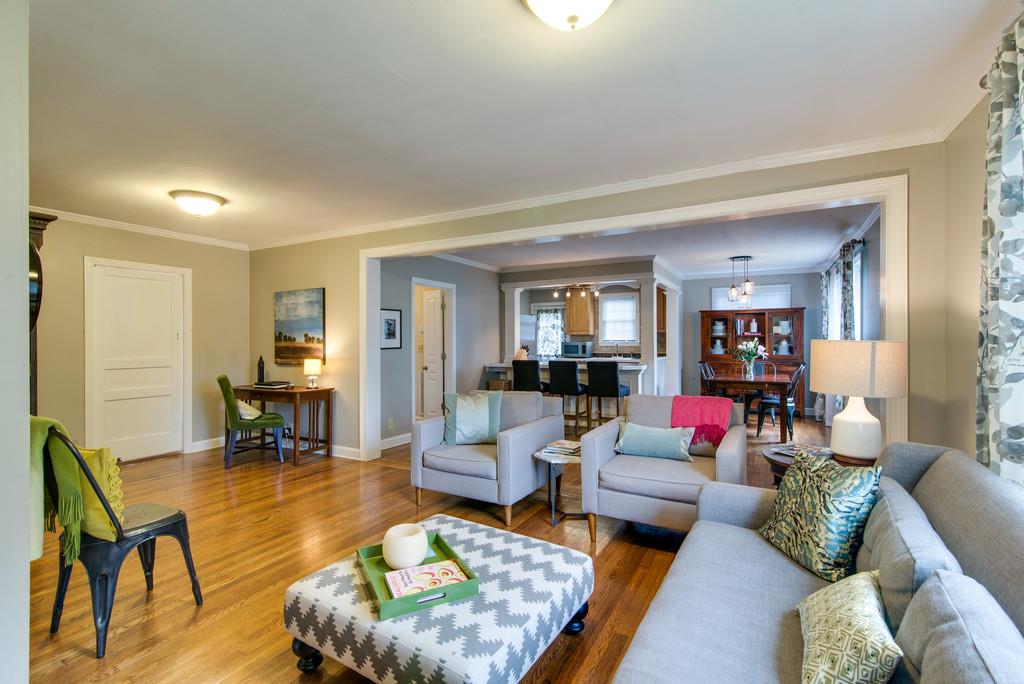 5561 Knob Road Nashville, TN 37209 - Photo 5 of 26 a living room with furniture and a wooden floor