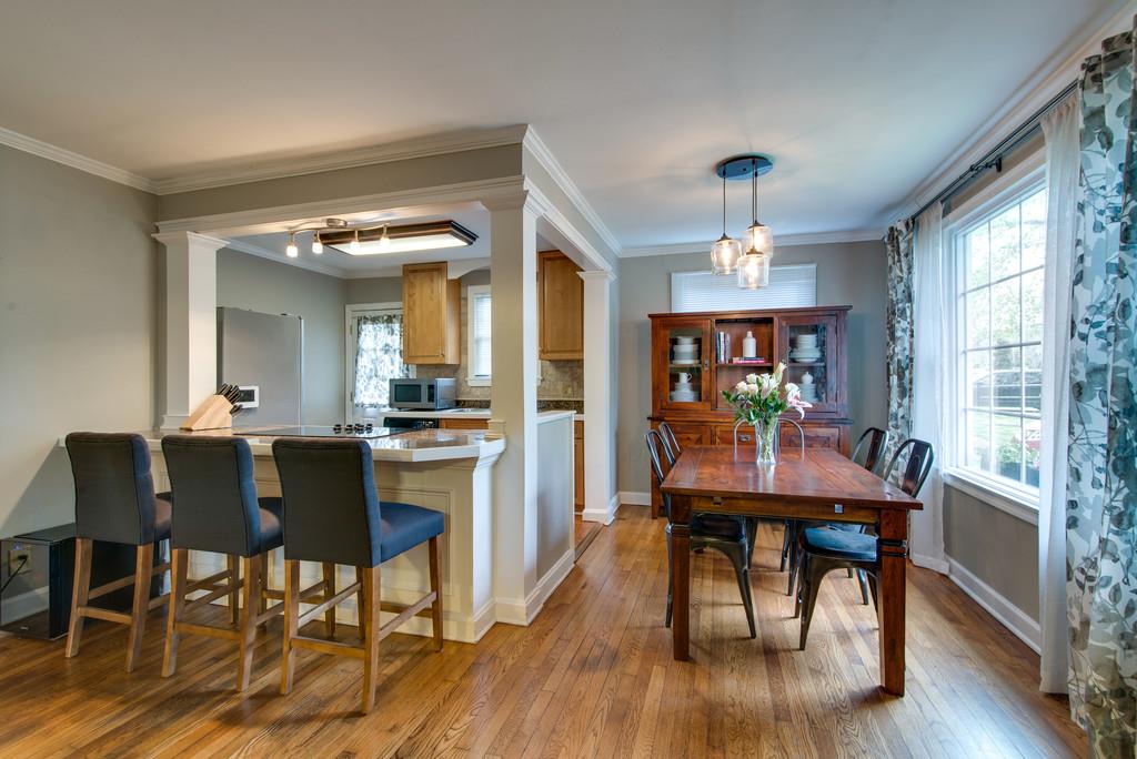 5561 Knob Road Nashville, TN 37209 - Photo 6 of 26 a view of a dining room with furniture window and wooden floor